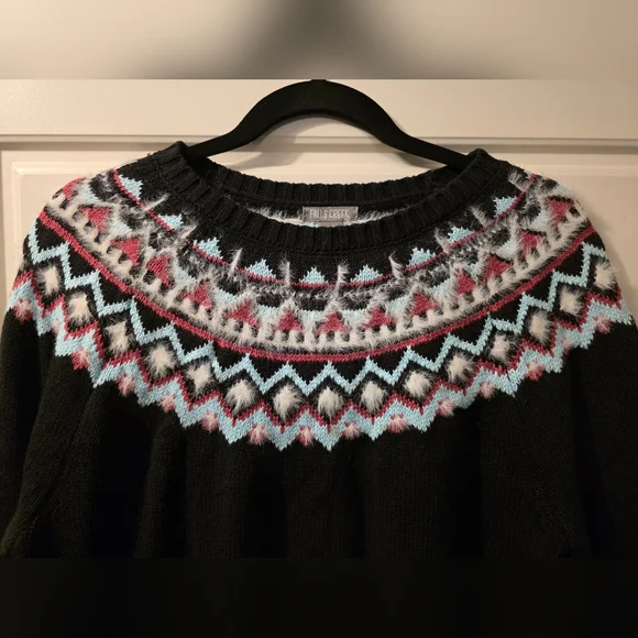 Falls Creek Fairisle Sweater Size Large - Picture 2 of 3